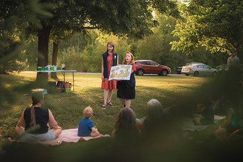 Livres en cavale dans un parc de Granby